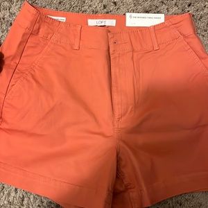 Loft Brand new peach color shorts